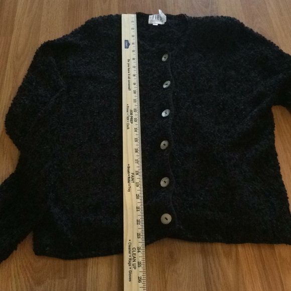 Fia Italia Handloomed vintage black cardigan - Picture 4 of 8